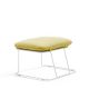 Pouf MERANO B-Line, chassis blanc, tissu Revive jaune