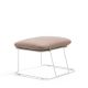 Pouf MERANO B-Line, chassis blanc, tissu Revive mastic