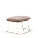 Pouf MERANO B-Line, chassis sable, tissu Revive mastic