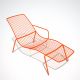 Chaise longue orange NOLITA Pedrali