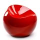 Pouf Ball Chair rouge brillant XL Boom