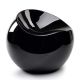 Pouf Ball Chair noir brillant XL Boom