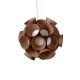 Suspension LED DANDELION LZF, finition hêtre chocolat