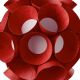 Suspension LED DANDELION LZF, finition hêtre rouge