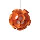 Suspension LED DANDELION LZF, finition hêtre orange