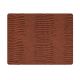 Set de table cuir recyclé Croco cognac SQUARE L Lind DNA