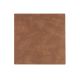 Set de table carré cuir recyclé Nupo naturel SQUARE S Lind DNA