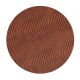 Set de table rond Ø 40 cm en cuir recyclé Croco cognac CIRCLE Lind DNA