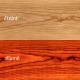 Rendu finition cerisier de l'applique murale design AIR LZF