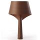 Lampe de table design AIR LZF, finition hêtre chocolat