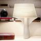 Lampe de table design AIR LZF, finition peuplier ivoire