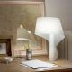 Lampe de table design AIR LZF, finition peuplier ivoire