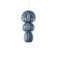 Suspension LED TOTEM S3 LZF, finition hêtre bleu