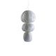 Suspension LED TOTEM S3 LZF, finition hêtre gris