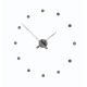 Horloge design RODON T graphite Nomon, 12 repères horaire
