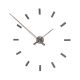 Horloge design TACON T Nomon acier graphite, 12 repères