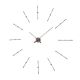 Horloge design MERLIN T graphite et noyer Nomon, 12 repères horaires