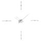 Horloge design en acier  MERLIN i 4 repères horaire Nomon