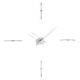 Horloge design en acier  MERLIN i 4 repères horaire Nomon