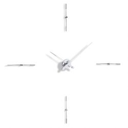 Horloge design en acier  MERLIN i 4 repères horaire Nomon