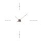Horloge design MERLIN T graphite et noyer Nomon, 4 repères horaires