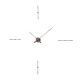 Horloge design MERLIN T graphite et noyer Nomon, 4 repères horaires