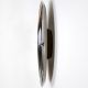 Horloge murale THIN Teo, noir-chrome