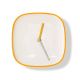 Horloge murale PLATE Teo, blanc-orange