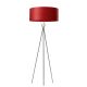 Lampadaire COSMOS LZF, abat-jour hêtre rouge