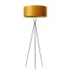 Lampadaire COSMOS LZF, abat-jour hêtre jaune