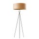 Lampadaire COSMOS LZF, abat-jour hêtre naturel