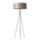 Lampadaire COSMOS LZF, abat-jour hêtre gris