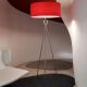 Lampadaire COSMOS LZF, abat-jour hêtre rouge