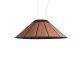 Suspension LED BANGA Small SM  LZF, hêtre chocolat