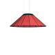 Suspension LED BANGA Small SM  LZF, hêtre rouge