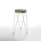 Tabouret haut APELLE JUMP  Midj, hauteur 65 cm, pieds blancs, havane U53