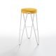 Tabouret de bar APELLE JUMP  Midj, hauteur 75 cm, pieds blancs, ocre U22