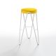 Tabouret de bar APELLE JUMP  Midj, hauteur 75 cm, pieds blancs, jaune U56