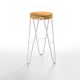 Tabouret de bar APELLE JUMP  Midj, hauteur 75 cm, pieds blancs, sahara U58