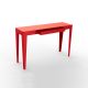 Console à tiroir ZEF Matière Grise, rouge pur