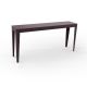 Console ZEF 160 cm acier Matière Grise, aubergine