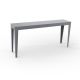 Console ZEF 160 cm acier Matière Grise, gris