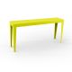 Console ZEF 160 cm acier Matière Grise, jaune soufre