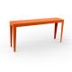 Console ZEF 160 cm acier Matière Grise, orange