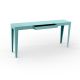 Console ZEF 160 cm acier avec tiroir Matière Grise, céladon