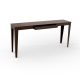 Console ZEF 160 cm acier avec tiroir Matière Grise, marron