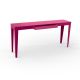 Console ZEF 160 cm acier avec tiroir Matière Grise, rose vif