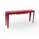 Console ZEF 160 cm acier avec tiroir Matière Grise, rouge