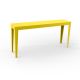 Console ZEF 160 cm alu Matière Grise, jaune