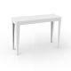 Console ZEF 103 cm acier Matière Grise, blanc